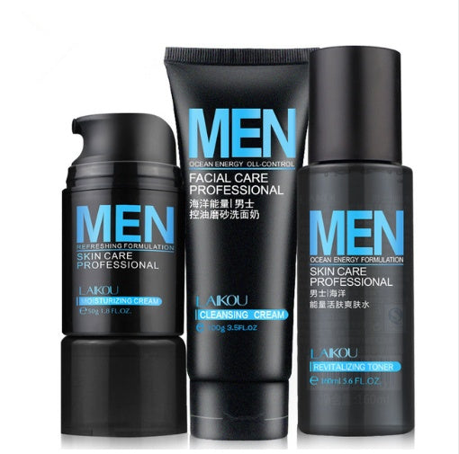 Men's Cosmetic Set Moisturizing Cream Toner Facial Cleanser