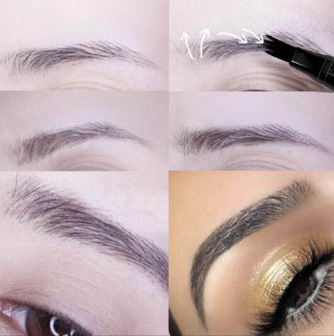 CmaaDu 4-head Eyebrow 4-point Eyebrow Pencil