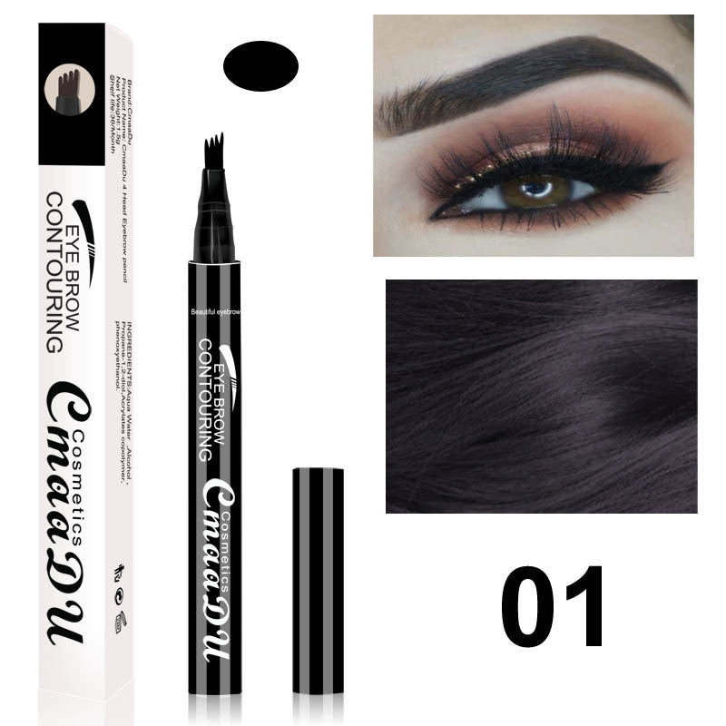 CmaaDu 4-head Eyebrow 4-point Eyebrow Pencil