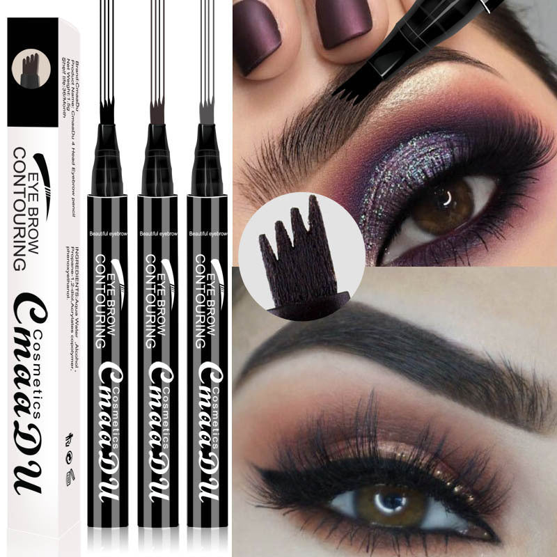 CmaaDu 4-head Eyebrow 4-point Eyebrow Pencil
