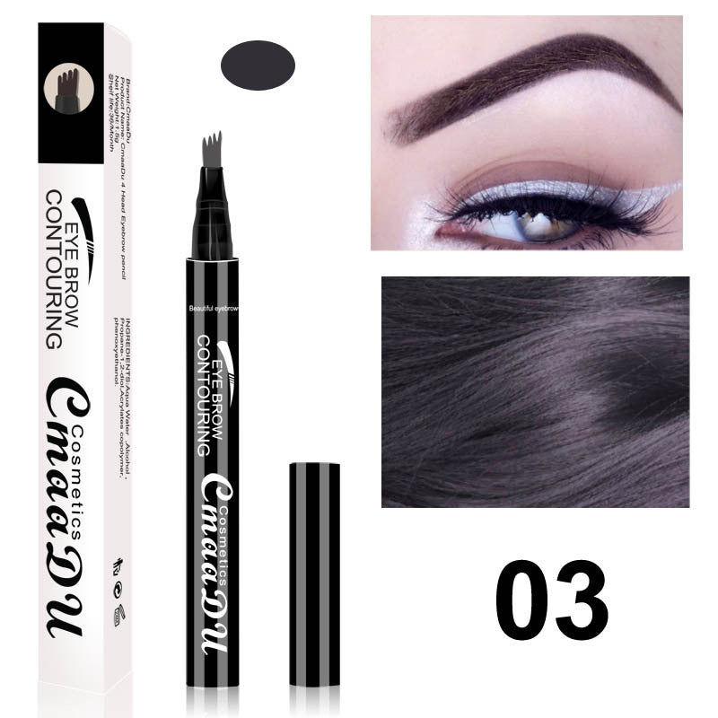 CmaaDu 4-head Eyebrow 4-point Eyebrow Pencil