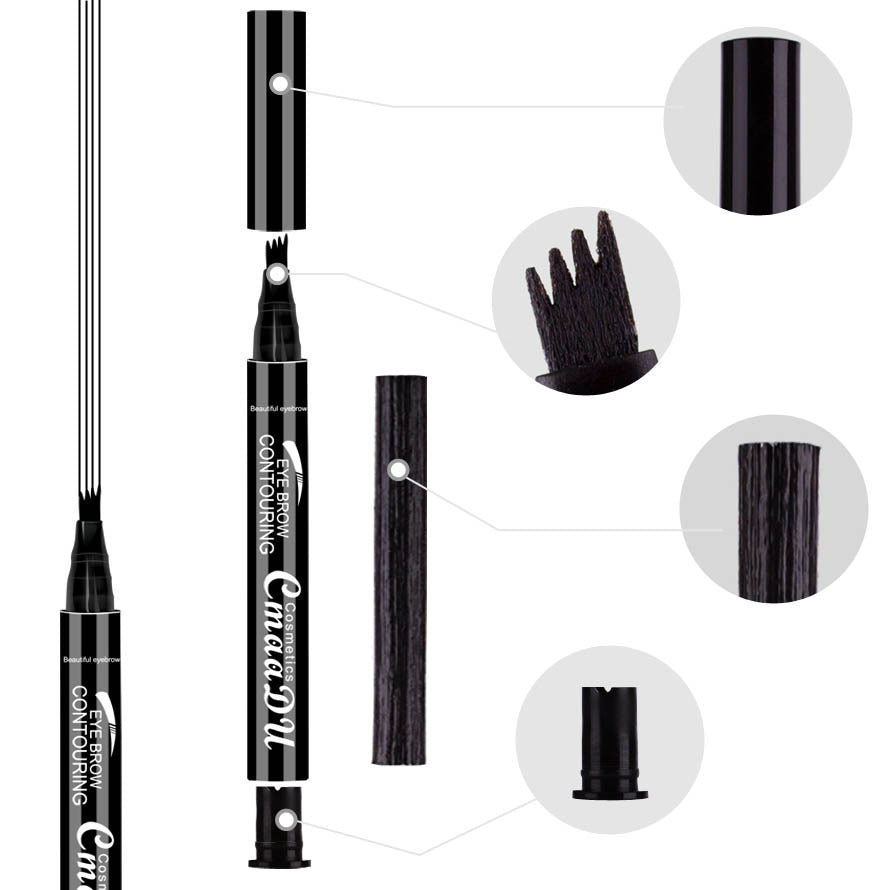 CmaaDu 4-head Eyebrow 4-point Eyebrow Pencil