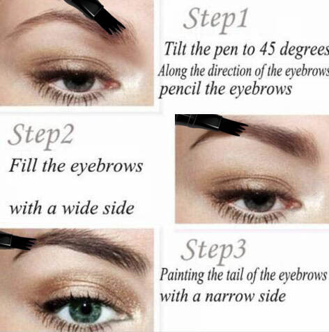 CmaaDu 4-head Eyebrow 4-point Eyebrow Pencil