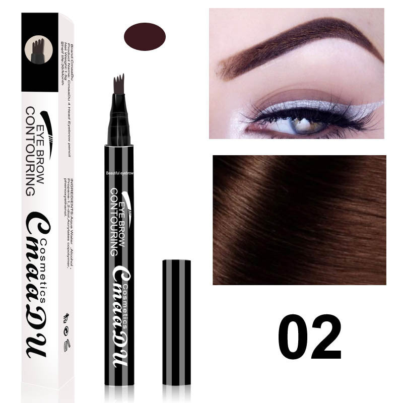 CmaaDu 4-head Eyebrow 4-point Eyebrow Pencil