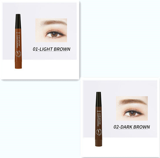 Four-headed Eyebrow Pencil Long-lasting No Blooming