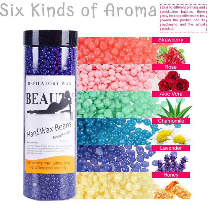 Wax Beans For Hair Removal, Brazilian Coarse Waxing For Bikini, Face, Eyebrow, Back, Chest, Legs, Armpit, At Home Waxing Beads For Women Men