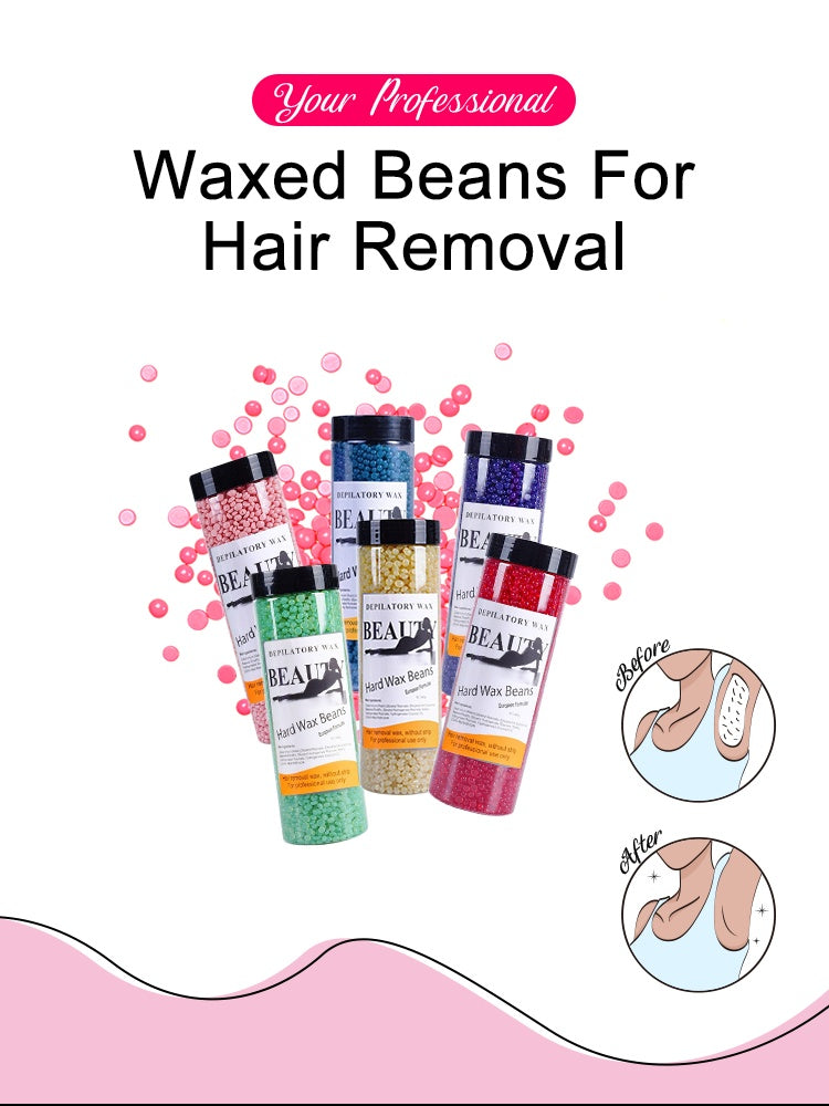 Wax Beans For Hair Removal, Brazilian Coarse Waxing For Bikini, Face, Eyebrow, Back, Chest, Legs, Armpit, At Home Waxing Beads For Women Men