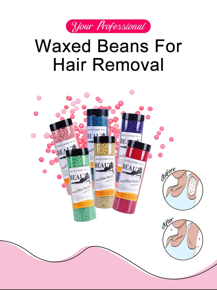 Wax Beans For Hair Removal, Brazilian Coarse Waxing For Bikini, Face, Eyebrow, Back, Chest, Legs, Armpit, At Home Waxing Beads For Women Men